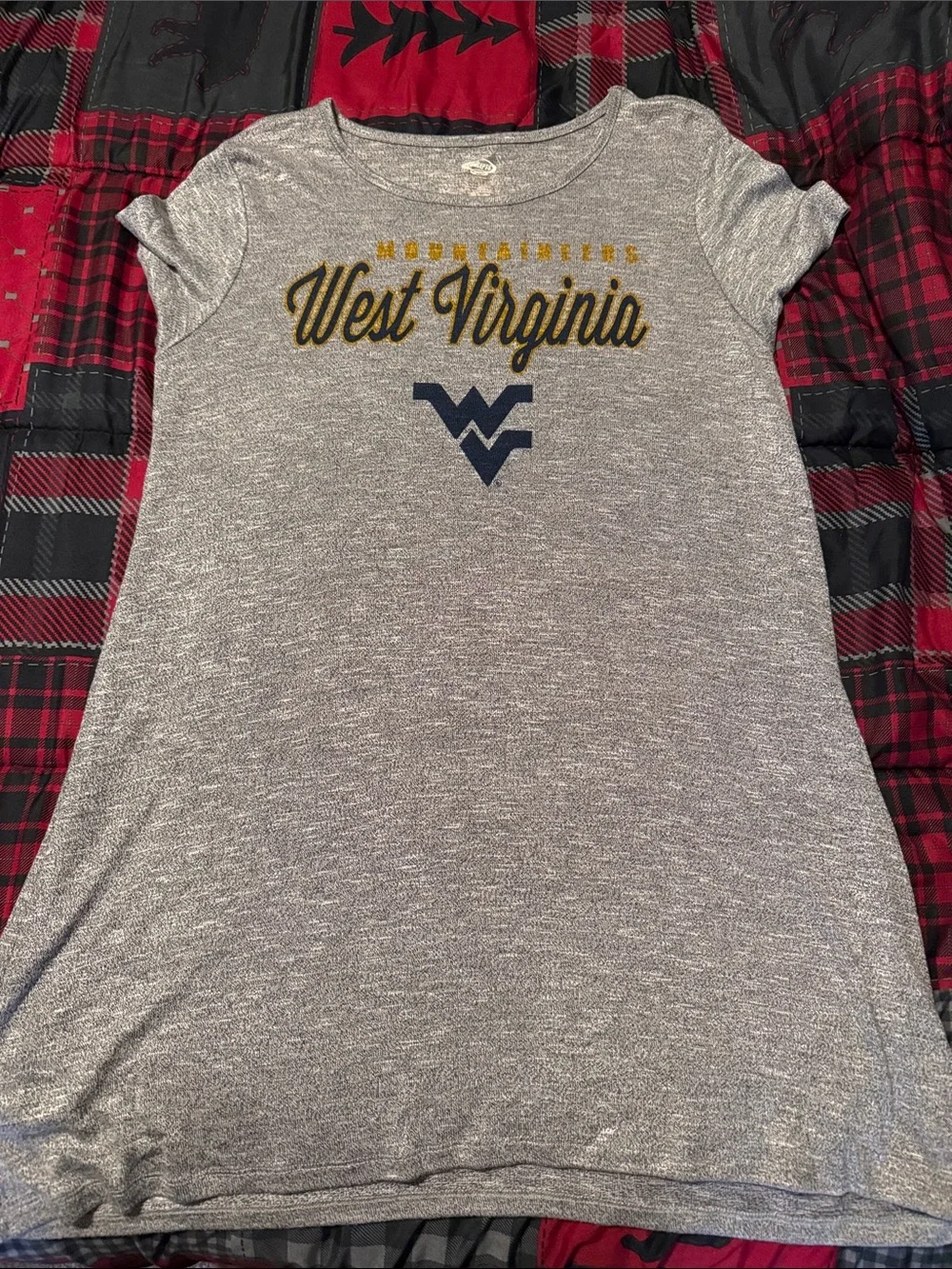 West Virginia Mountaineers Gray Women's gown/dress